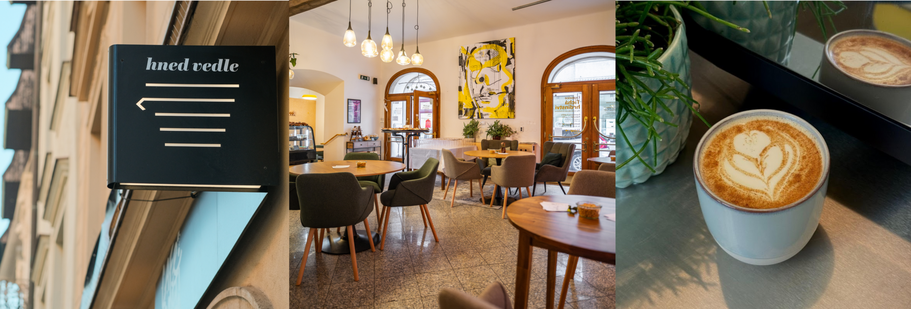 Kavárna Paměti národa v centru Brna - Hned vedle 