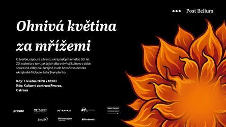 Ohnivá květina za mřížemi